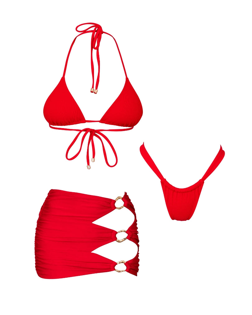 Red Matching Set