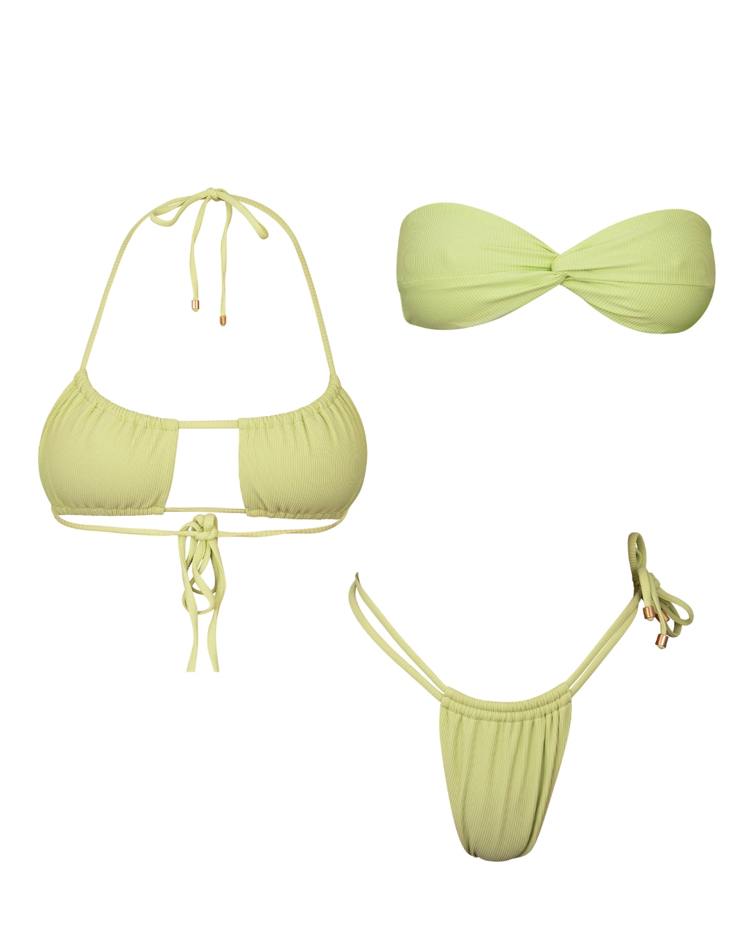 2 Tops & 1 Bottom (Green)