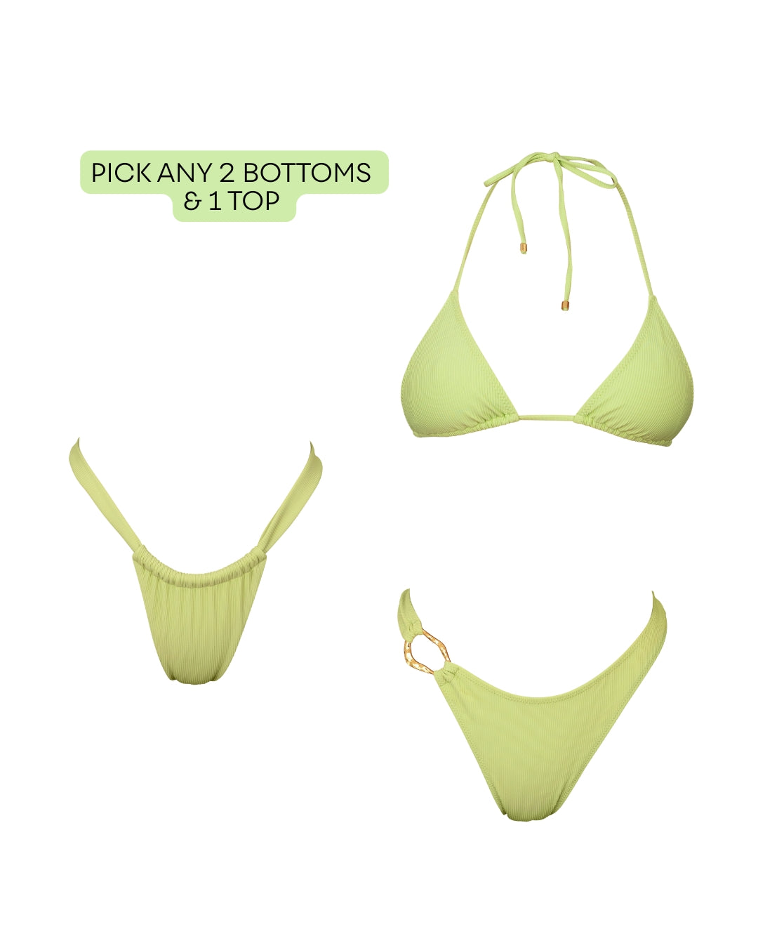 1 Top & 2 Bottoms (Green)