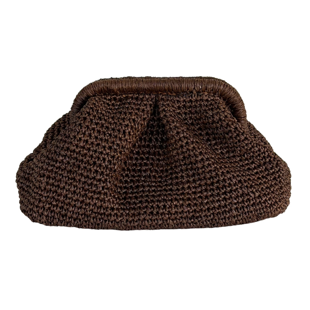 Woven Clutch Bag - Espresso